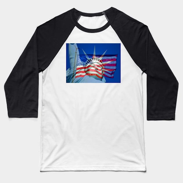 Symbols of freedom Baseball T-Shirt by dltphoto